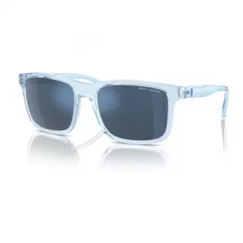 Armani Exchange AX4145S834555 Óculos de sol para homem - Armação retangular em propionato - 57/19/145 mm