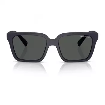 Armani Exchange AX4147S 610587 Óculos de sol para homem - Armação preta mate, lentes cinzento-escuro, 56 mm