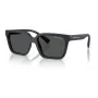 Armani Exchange AX4147S 610587 Óculos de sol para homem - Armação preta mate, lentes cinzento-escuro, 56 mm
