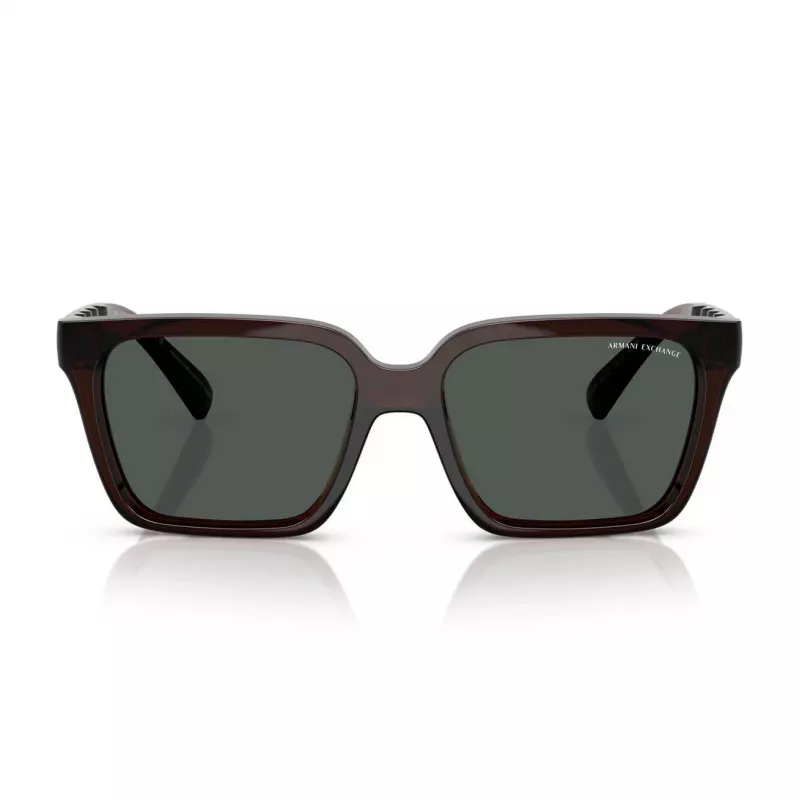 Armani Exchange AX4147S835773 Óculos de sol unissexo Havana armação lentes castanhas 56 mm