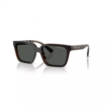 Armani Exchange AX4147S835773 Óculos de sol unissexo Havana armação lentes castanhas 56 mm