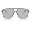 Óculos de sol de homem Armani Exchange AX4150SU83638 quadrados preto mate cinzento 59 mm