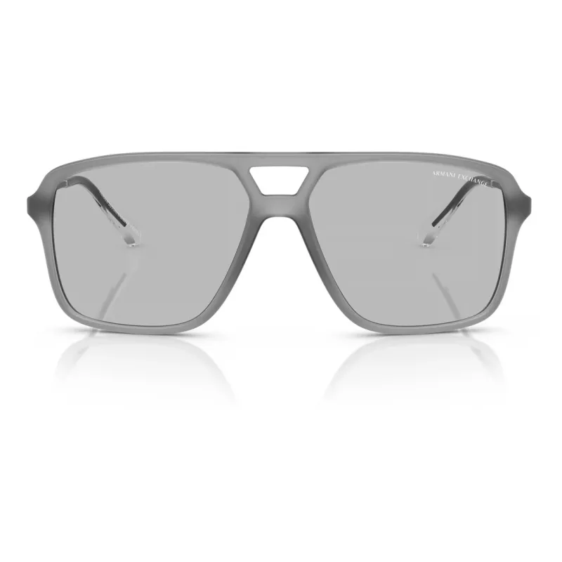 Óculos de sol de homem Armani Exchange AX4150SU83638 quadrados preto mate cinzento 59 mm