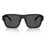Óculos de sol retangulares de homem Armani Exchange AX4154SU83737 - armação de propionato preta, lentes de policarbonato cinzentas, proteção UV400