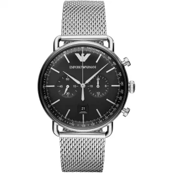 Relógio cronógrafo de homem ARMANI Exchange AR11104 46mm preto aço inoxidável