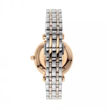 Relógio ARMANI Gianni T-Bar para mulher AR11293 – 32mm aço inoxidável quartzo mostrador prateado