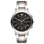 Relógio cronógrafo de homem Armani Man AR11165, 43mm aço inoxidável mostrador preto