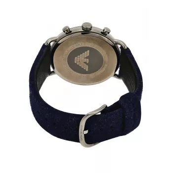 ARMANI Relógio homem AR11144 Cronógrafo Aço inoxidável 43 mm Mostrador azul