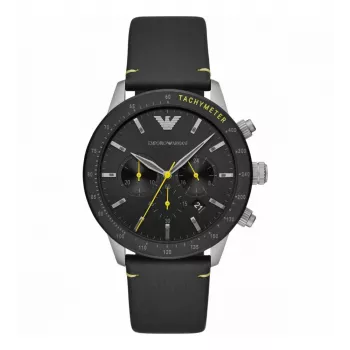 Armani Relógio de homem AR11325 Luigi cronógrafo quartzo 44 mm aço inoxidável mostrador azul