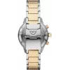 Armani Relógio para homem AR11361 42mm aço inoxidável malha mostrador preto cronógrafo