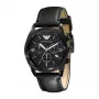Cronógrafo Armani homem AR5904 41mm mostrador preto aço inoxidável