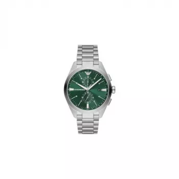 Relógio Armani para homem Luigi quartzo AR11480 40mm mostrador azul malha de aço inoxidável
