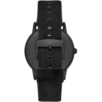Relógio Armani homem AR11274 43mm mostrador azul pulseira de pele azul