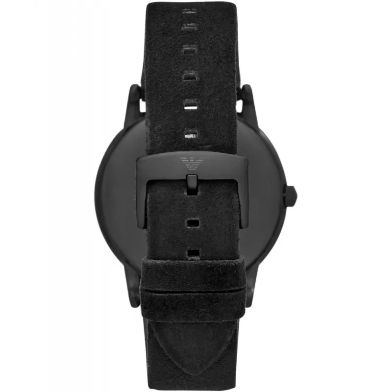 Relógio Armani homem AR11274 43mm mostrador azul pulseira de pele azul