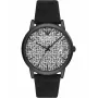 Relógio Armani homem AR11274 43mm mostrador azul pulseira de pele azul