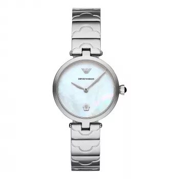 ARMANI Relógio para mulher AR11235 quartzo 32 mm aço inoxidável prata