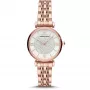 Relógio de mulher ARMANI AR11244 Gianni T-Bar quartzo analógico 32 mm aço inoxidável ouro rosa