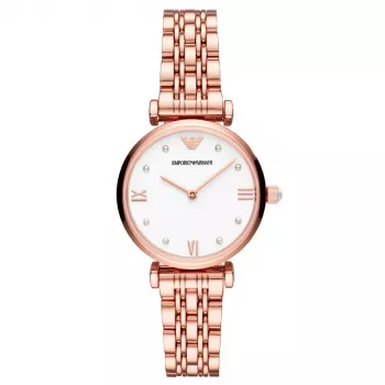 Relógio de mulher ARMANI AR11267 quartzo analógico 32 mm aço inoxidável prateado