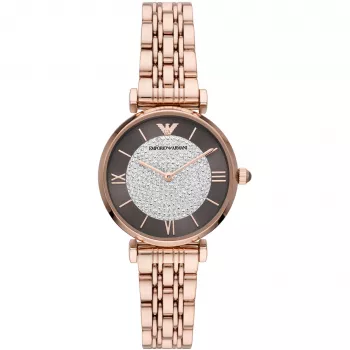 Relógio de pulso de mulher Armani AR11402 quartzo analógico aço inoxidável 32 mm