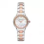 Relógio de mulher ARMANI AR11569 Gianni T-Bar quartzo 32mm prateado aço inoxidável