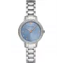 Relógio ARMANI para mulher AR11585 aço inoxidável quartzo 32mm mostrador prateado
