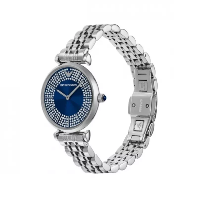 Relógio de mulher Armani AR11627 de quartzo analógico 32mm em aço inoxidável prateado