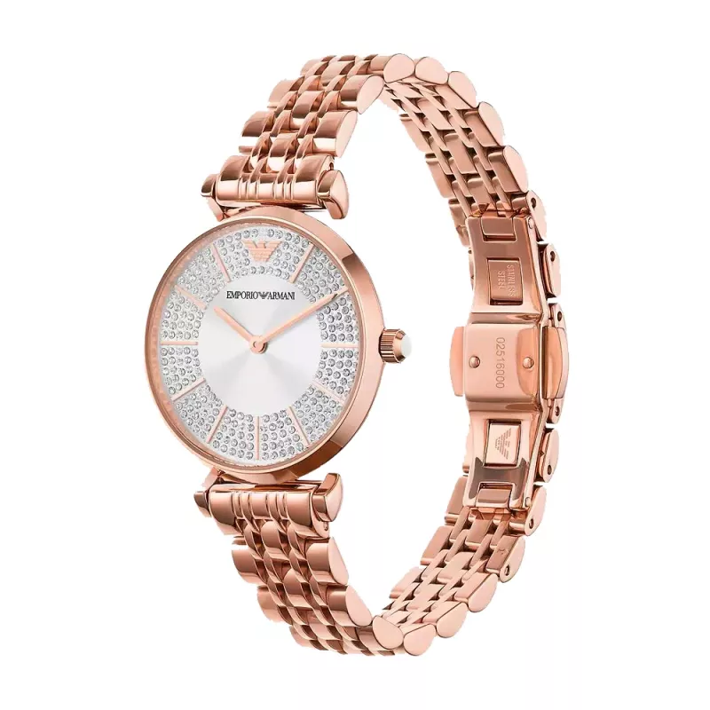 Relógio de mulher ARMANI AR11446 32 mm ouro rosa aço inoxidável