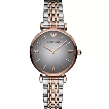 Relógio de mulher ARMANI AR1725 Gianni T-Bar 32 mm aço inoxidável prateado