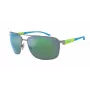 ARNETTE AN3089-745-8N óculos de sol retangulares homem preto mate cinzento escuro 65mm