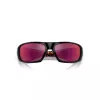 Óculos de sol retangulares polarizados de homem Arnette AN4182-29166Q preto mate cinzento escuro espelhado prateado