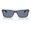 Óculos de sol Arnette AN4185-28412V homem retangulares, armação preta mate, lentes cinzentas espelhadas prateadas, 58/16/145 mm