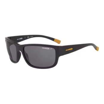 Óculos de sol retangulares polarizados ARNETTE AN4256018162 homem - armação preta lentes cinzentas 62mm