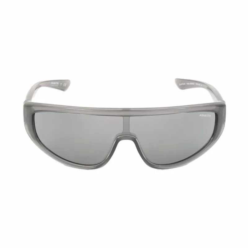 Óculos de sol unissexo ARNETTE AN4264 armação preto mate cinzento escuro espelhado prateado 135mm