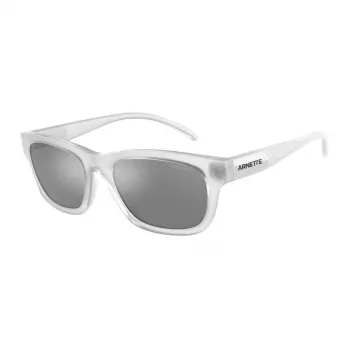 Óculos de sol retangulares ARNETTE AN4284-27616G homem preto mate cinzento espelhado 54/18/145 mm