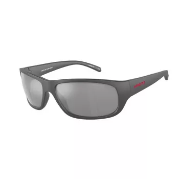 Óculos de sol retangulares de homem ARNETTE AN4290-28706G preto mate cinzento