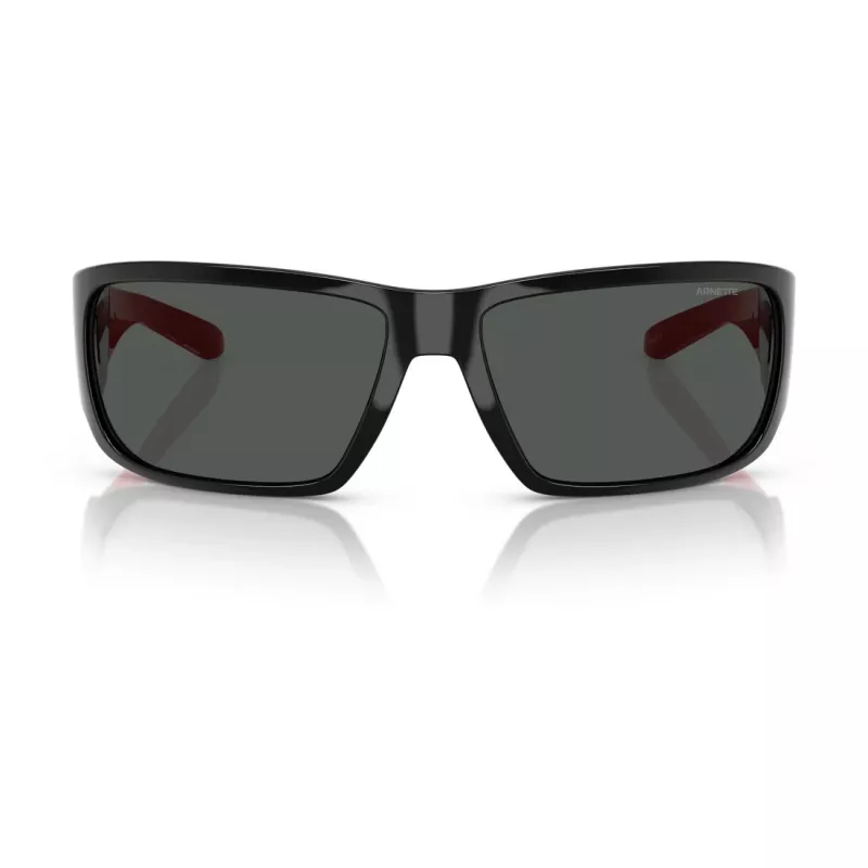 Óculos de sol de homem ARNETTE AN4297-275387, armação preta mate, lentes espelhadas cinzentas, 64/16/125 mm
