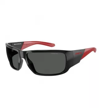 Óculos de sol de homem ARNETTE AN4297-275387, armação preta mate, lentes espelhadas cinzentas, 64/16/125 mm