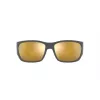Óculos de sol ARNETTE AN4324-28775A unissexo, armação preta mate, lentes cinzentas, 61 mm