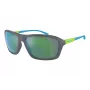 Óculos de sol unissexo ARNETTE AN4329-28538N, retangulares, armação preta mate, lentes cinzentas escuras, 63/17/130 mm