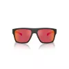 Óculos de sol retangulares ARNETTE AN4330-27536Q preto mate cinzento-escuro prateado espelhado 63 mm