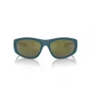 Óculos de sol retangulares de homem ARNETTE AN4331-29266R - Armação preta mate, lentes cinzentas escuras espelhadas vermelhas