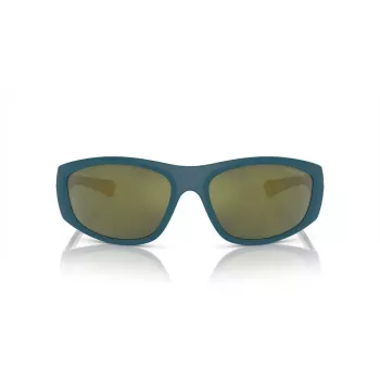 Óculos de sol retangulares de homem ARNETTE AN4331-29266R - Armação preta mate, lentes cinzentas escuras espelhadas vermelhas