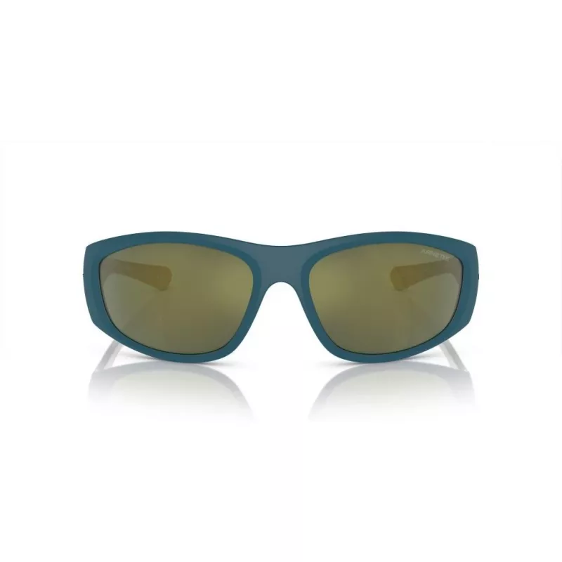 Óculos de sol retangulares de homem ARNETTE AN4331-29266R - Armação preta mate, lentes cinzentas escuras espelhadas vermelhas
