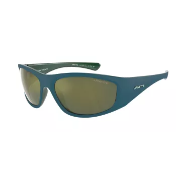 Óculos de sol retangulares de homem ARNETTE AN4331-29266R - Armação preta mate, lentes cinzentas escuras espelhadas vermelhas