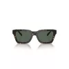 Óculos de sol retangulares de homem ARNETTE AN4334-122271 Armação preta mate, lentes cinzentas espelhadas prateadas 64/18/130 mm