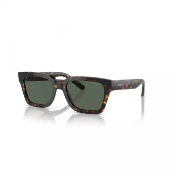 Óculos de sol retangulares de homem ARNETTE AN4334-122271 Armação preta mate, lentes cinzentas espelhadas prateadas 64/18/130 mm