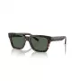 Óculos de sol retangulares de homem ARNETTE AN4334-122271 Armação preta mate, lentes cinzentas espelhadas prateadas 64/18/130 mm