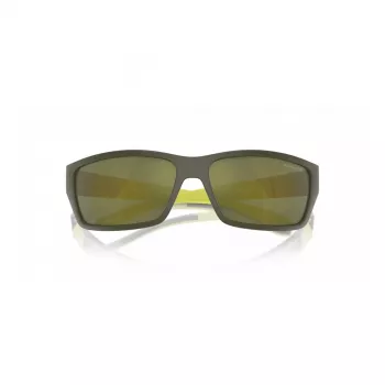 ARNETTE AN4336-28546R Óculos de sol de homem, preto mate, com lentes de policarbonato cinzento-escuro