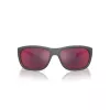 ARNETTE AN4337-28706Q Óculos de sol retangulares de homem Preto mate Cinzento Espelhado 63mm