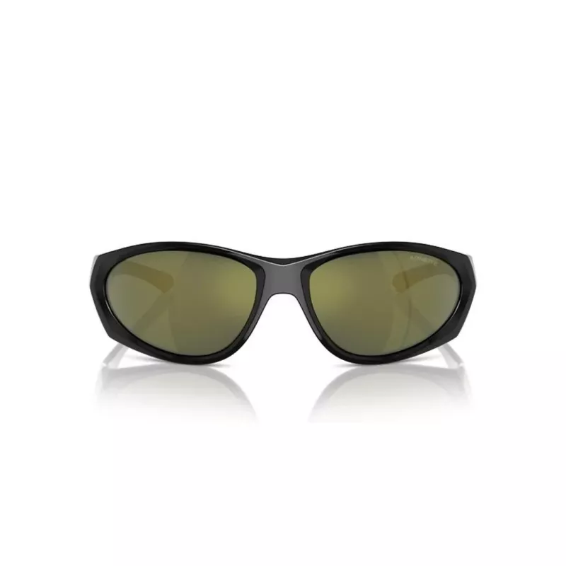 Arnette AN4342-29476R óculos de sol unissexo, armação preta mate, lentes espelhadas cinzento prateado, 62 mm de largura da lente